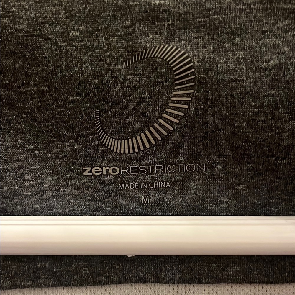 Zero Restriction Black and Gray Sport Hoodie.  Great design
